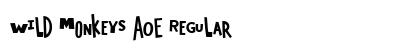Wild Monkeys AOE Regular font free download