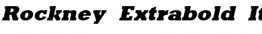 Rockney Extrabold Italic
