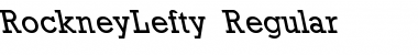 RockneyLefty Font