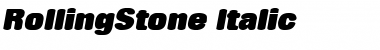 RollingStone Italic Font