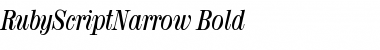 RubyScriptNarrow Bold Font
