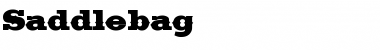 Saddlebag Regular Font