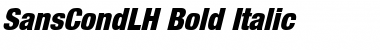 SansCondLH Bold Italic