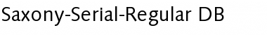 Saxony-Serial DB Regular Font