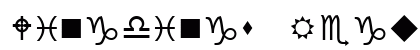 Wingdings Regular Preview