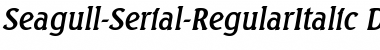Seagull-Serial DB RegularItalic Font