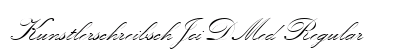 KunstlerschreibschJoiDMed Regular Font KunstlerschreibschJoiDMed Regular Font Preview