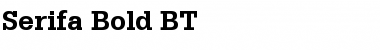 Serifa BT Font