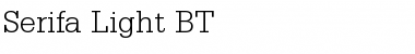 Serifa Lt BT Font