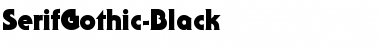 Download SerifGothic-Black Font