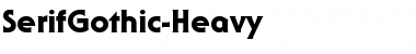 SerifGothic-Heavy Regular Font
