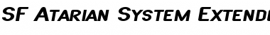 SF Atarian System Extended Bold Italic Font