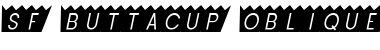 SF Buttacup Oblique Font