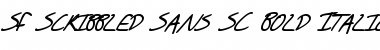 SF Scribbled Sans SC Bold Italic