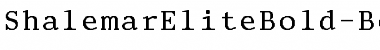 ShalemarEliteBold-Bold Regular Font