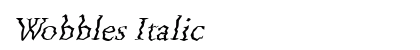 Wobbles Italic Preview