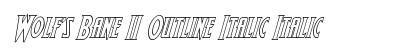 Wolf's Bane II Outline Italic Italic font free download