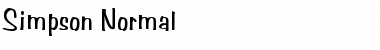 Simpson Normal Font