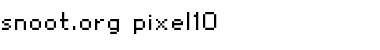 snoot.org pixel10 Regular Font