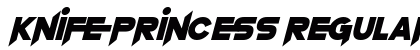 Knife Princess Regular Font Preview