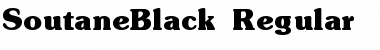 SoutaneBlack normal Font