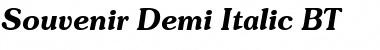 Souvenir Lt BT Demi Italic Font