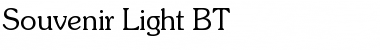 Souvenir Lt BT Font