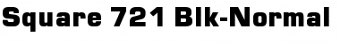Square 721 Blk Regular Font