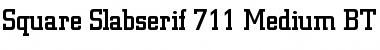 SquareSlab711 Lt BT Font