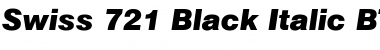 Swis721 Blk BT Black Italic