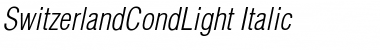 SwitzerlandCondLight Italic Font