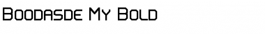Boodas.de | My | Bold Font