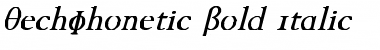 TechPhonetic bold italic Font