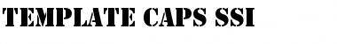 Template Caps SSi Regular Font