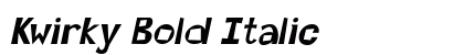 Kwirky Bold Italic Preview