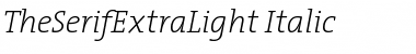 TheSerifExtraLight Font