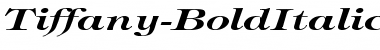 Tiffany-BoldItalic Ex Regular Font