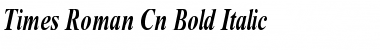 Times Roman Cn bold italic Font