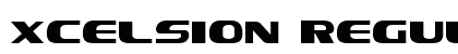 Xcelsion Regular Font Preview