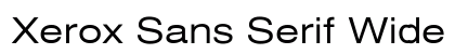 Xerox Sans Serif Wide Regular Preview