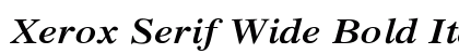 Xerox Serif Wide Bold Italic Preview