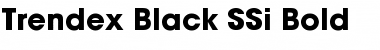 Trendex Black SSi Bold Font