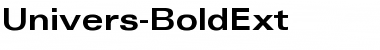 Univers-BoldExt Regular Font