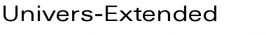 Univers-Extended Regular Font