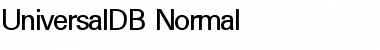 UniversalDB Normal Font