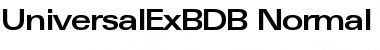UniversalExBDB Normal Font