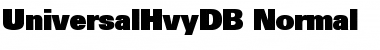 UniversalHvyDB Normal Font