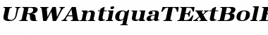 URWAntiquaTExtBolExtWid Oblique Font