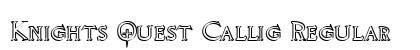 Knights Quest Callig Regular font free download