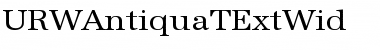 URWAntiquaTExtWid Regular Font